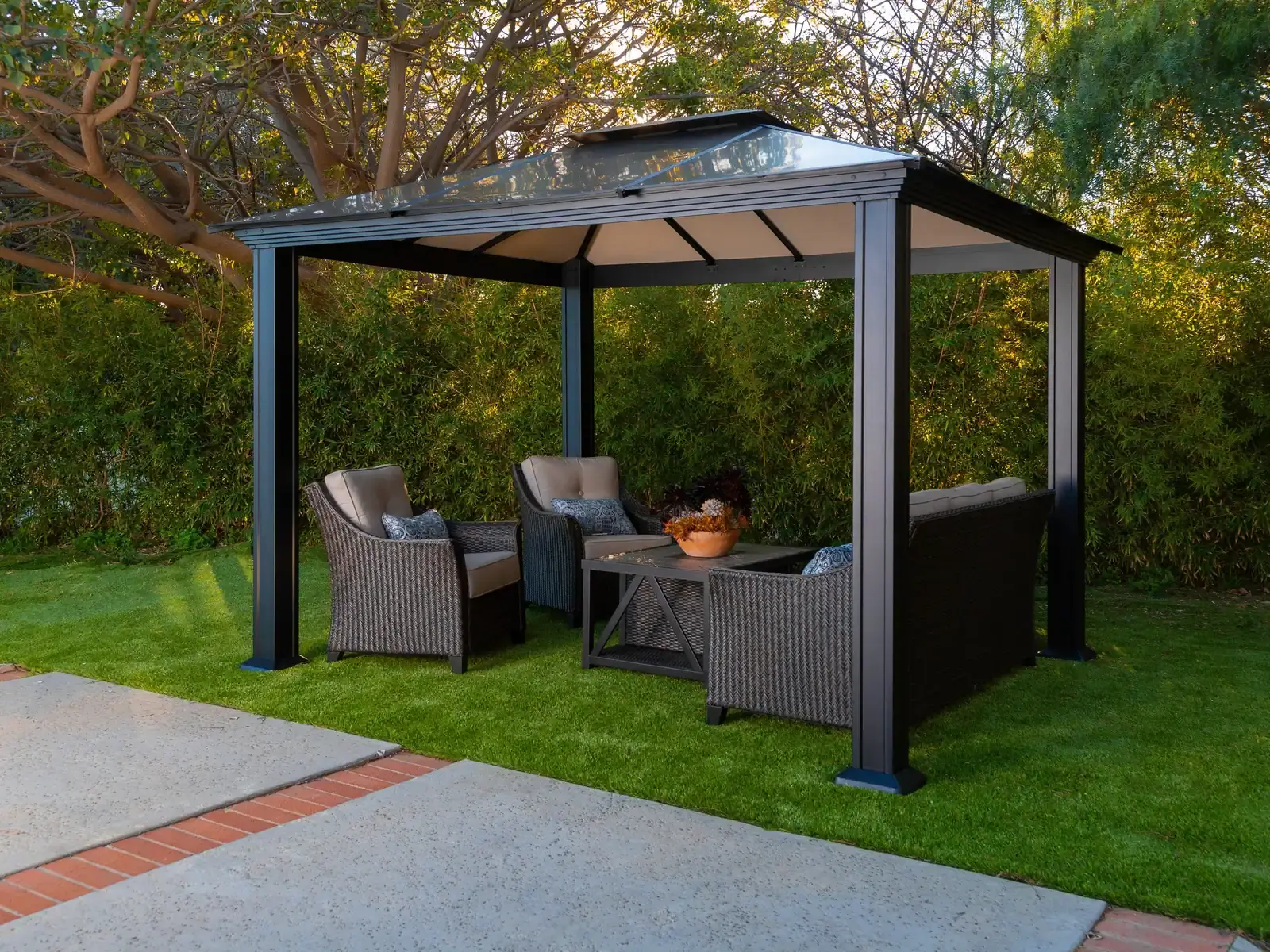 Paragon Outdoor Santa Monica Hard Top Gazebo 10 x 12 ft